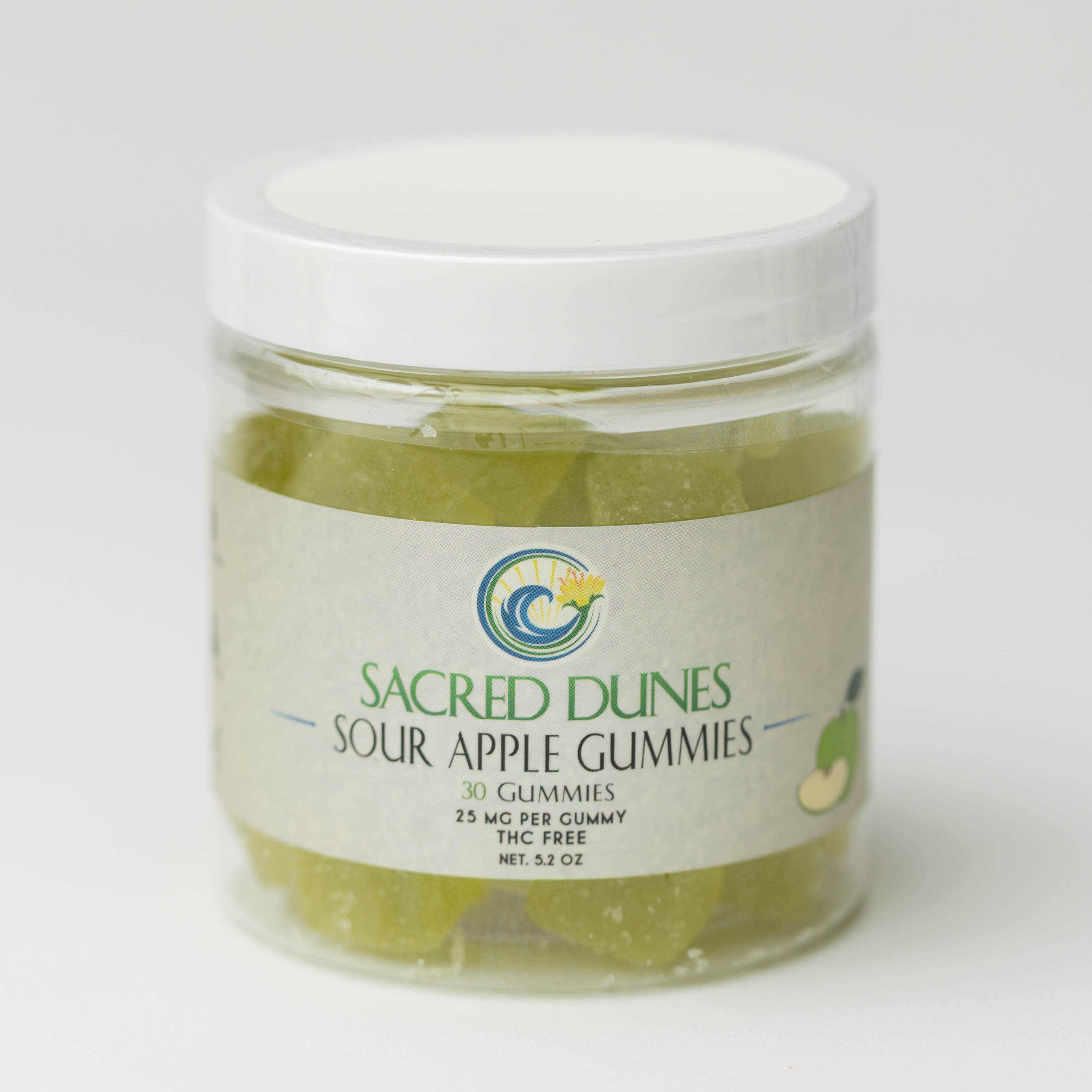 Green Apple Broad Spectrum THC Free Gummies