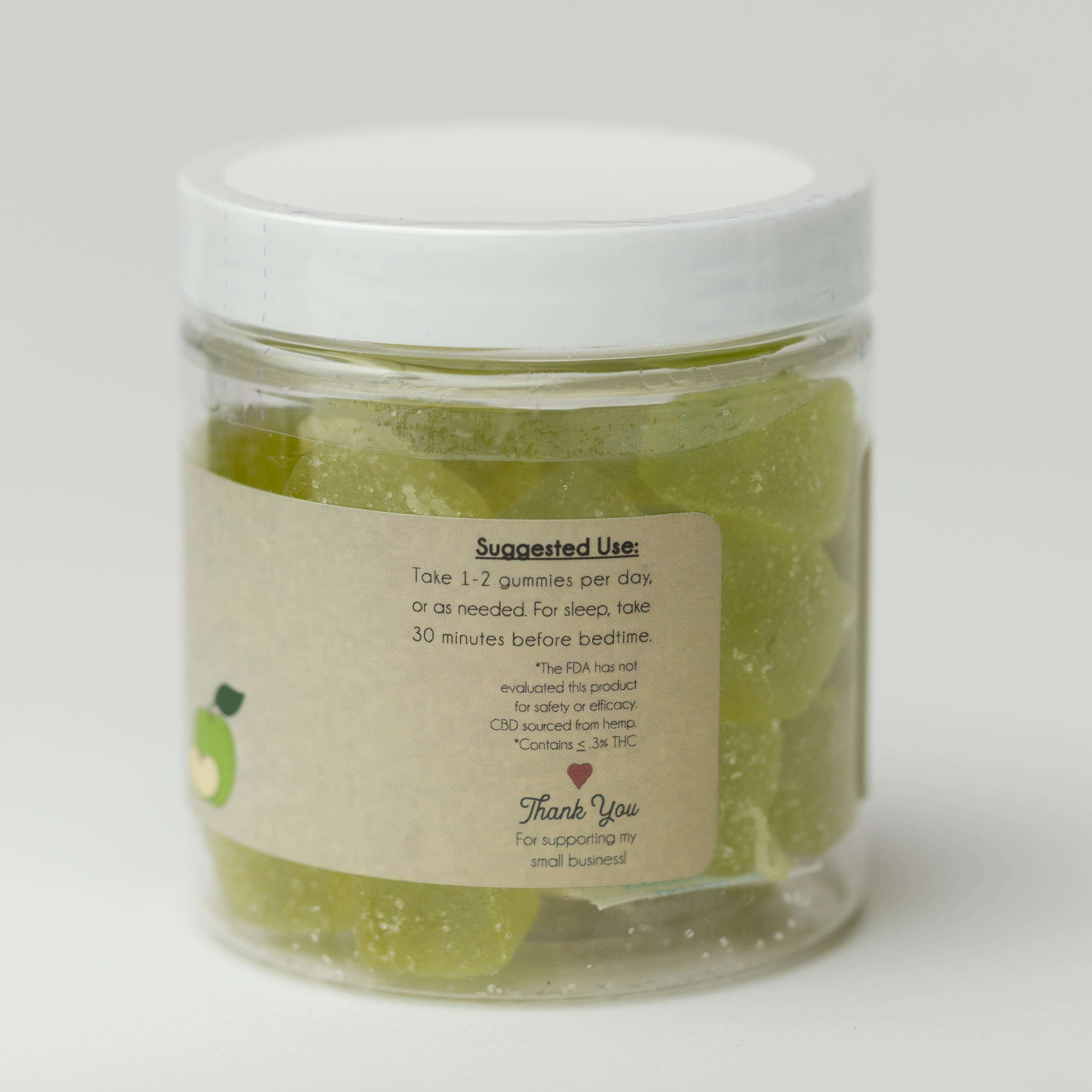 Green Apple Broad Spectrum THC Free Gummies